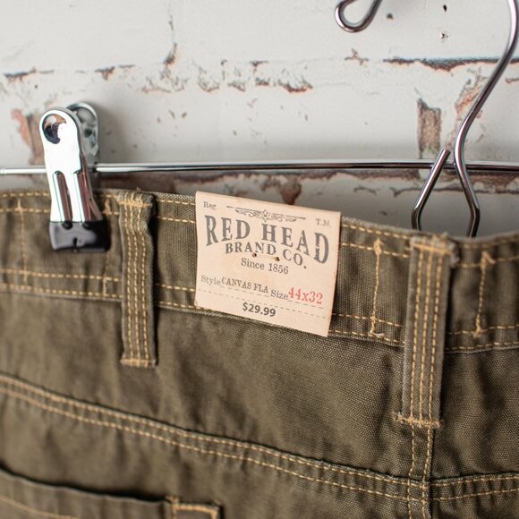 RedHead Brand Co. Canvas Pants Men’s 44x32 Brown Olive Utility Jeans - Picture 7 of 10